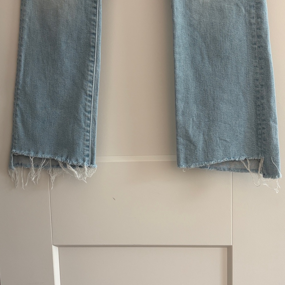 MOTHER Light Blue Insider Crop Jeans - Picture 3 of 4